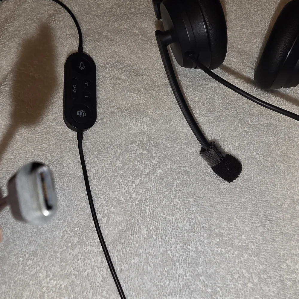 Microsoft Black Wired Headset